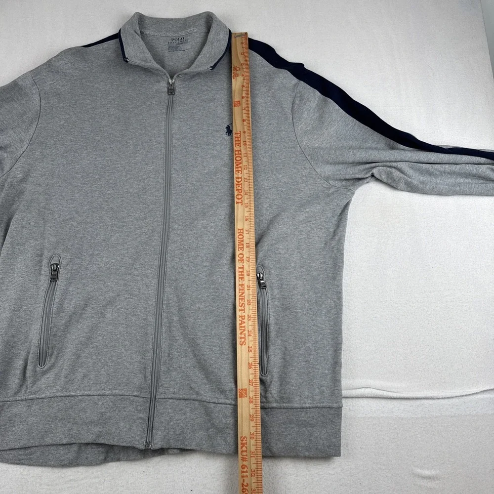 Polo Ralph Lauren Performance Mens Full Zip Gray Jacket  2XL Comfort Travel